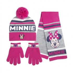Σετ 3τμχ Σκουφάκι με Γάντια & Κασκόλ Minnie Mouse Disney...