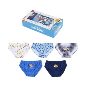 Σετ 5τμχ Σλιπάκια Βαμβακερά για Αγόρια Baby Shark...