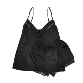 Babydoll Γυναικείο Σατέν με Σορτσάκι 2