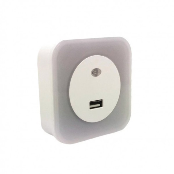 Φωτάκι Νυκτός LED Θερμό Λευκό USB Eurolamp...