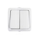 Διακόπτης Διπλός Εξωτερικός Κ/R IP54 Eurolamp 147-12212