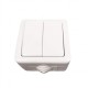 Διακόπτης Διπλός Εξωτερικός Κ/R IP54 Eurolamp 147-12212