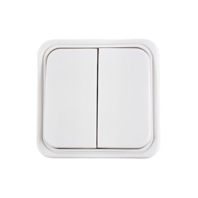 Διακόπτης Διπλός Εξωτερικός Mini K/R IP20 Eurolamp 147-12242
