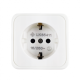 Πρίζα Σούκο Mini Μονή Εξωτερική Επιτοίχια IP20 Eurolamp 147-16252