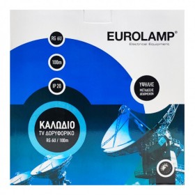 Καλώδιο Δορυφορικό TV Eurolamp 147-13009 RG 6U σε Καρούλι...