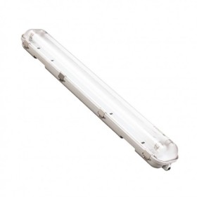 Φωτιστικό Στεγανό για 2 LED Tube με Inox Clips Eurolamp...