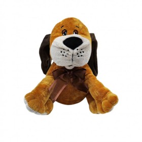 Λούτρινος Σκύλος με Κορδέλα Amek Toys 23cm