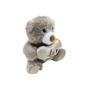 Λούτρινο Αρκουδάκι με Καρδιά Amek Toys 22cm