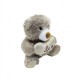 Λούτρινο Αρκουδάκι με Καρδιά Amek Toys 22cm