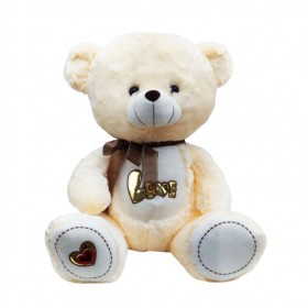Λούτρινη Αρκούδα με Χρυσή Επιγραφή Love Amek Toys 50cm