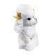 Λούτρινο Κανίς Λευκό με Γκλίτερ Μάτια Amek Toys 25cm
