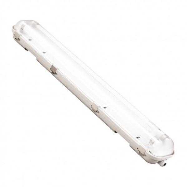 Φωτιστικό Στεγανό για 2 LED Tube με Inox Clips...