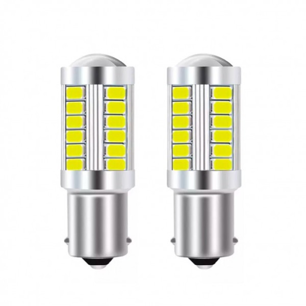 Σετ 2τμχ Λάμπες Canbus LED 33SMD BA15S 1156 51mm