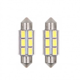 Σετ 2τμχ Λάμπες Αυτοκινήτου Canbus LED 6SMD 3528 36mm 2