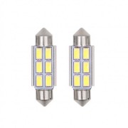 Σετ 2τμχ Λάμπες Αυτοκινήτου Canbus LED 6SMD 3528 39mm
