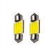 Σετ 2τμχ Λάμπες Αυτοκινήτου LED 12SMD C5W C10 COB 31mm