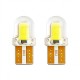 Σετ 2τμχ Λάμπες Αυτοκινήτου LED W5W 194 168 Τ10 COB Silicone 21mm