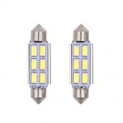 Σετ 2τμχ Λάμπες Αυτοκινήτου Canbus LED 6SMD 3528 41mm