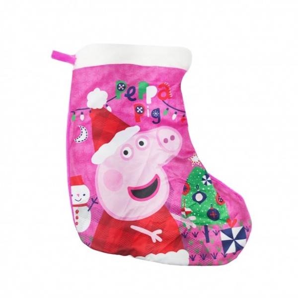 Κάλτσα Χριστουγεννιάτικη με Γουνάκι Peppa Pig...