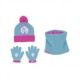 Σετ 3τμχ Σκουφάκι Pom Pom με Γάντια & Περιλαίμιο Frozen Disney Arditex WD14726