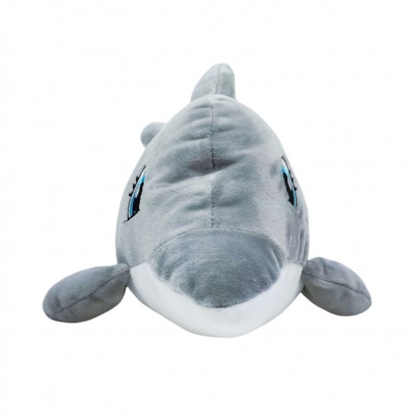 Λούτρινο Δελφίνι με Ήχο Γκρι Amek Toys 38cm