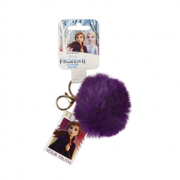 Μπρελόκ Ακρυλικό Μοβ Pom-Pom Frozen Disney...