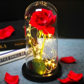 Τριαντάφυλλο Forever Rose Κόκκινο με Λαμπάκια 2