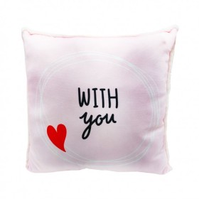 Μαξιλάρι Διακοσμητικό με Γούνινη Πλάτη With You Amek Toys...