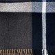 Κασκόλ Πλεκτό Καρό Μαύρο-Μπεζ-Καφέ