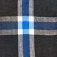 Κασκόλ Καρό Τύπου Burberry Γκρι Σκούρο