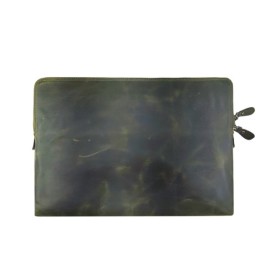 Τσάντα Χειρός για Tablet Δερμάτινη Πράσινο Σκούρο Modaincisi 2