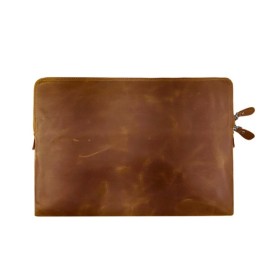 Τσάντα Χειρός για Tablet Δερμάτινη Καφέ Ανοιχτό Modaincisi 2