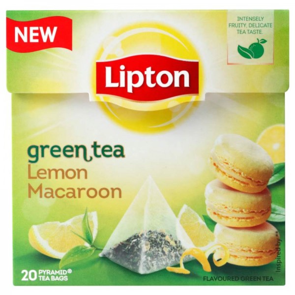 Πράσινο τσάι πυραμίδα Λεμόνι Μακαρόν Lipton 20τεμ.