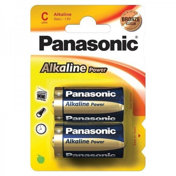 Αλκαλική Μπαταρία C Panasonic Alkaline Power 2 τεμ.