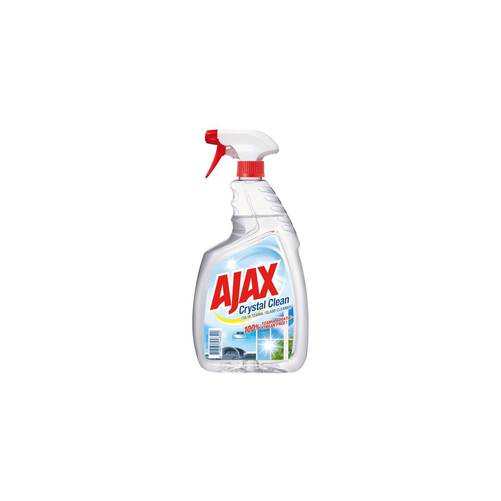 Υγρό Τζαμιών με Αντλία Crystal Clean Ajax 750ml